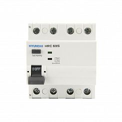 Устройство защитного отключения HRC63S 4PG4S0000C 00063F 4 полюса, 63A, 30mA (STANDARD), тип A