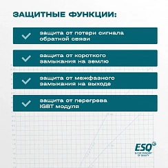 Частотный преобразователь ESQ-230-4T-22K 22кВт, 380В